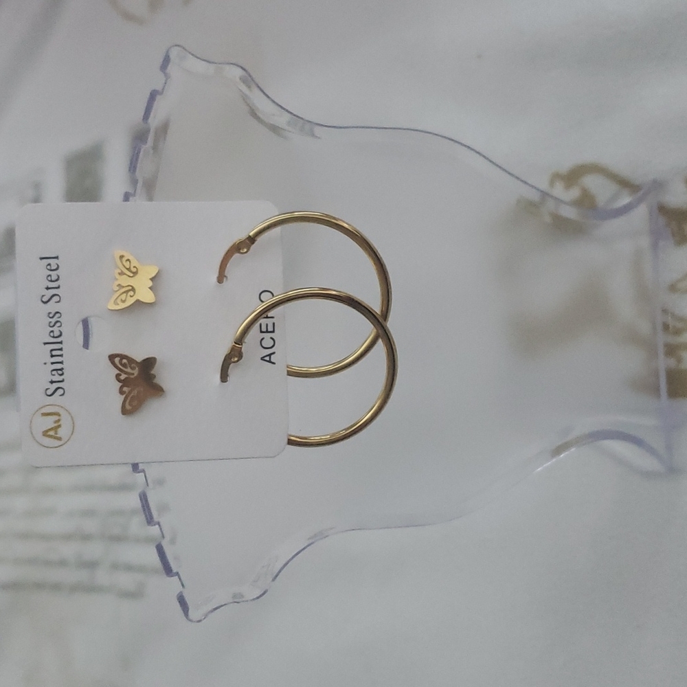 AJ Stainless Steel Earrings